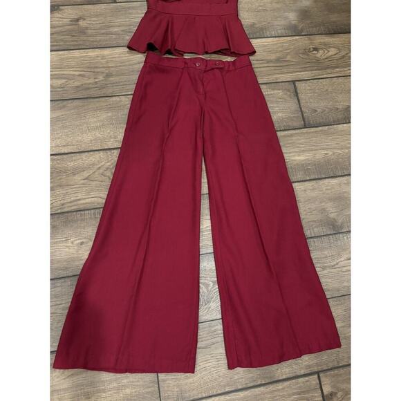 Bobbie Brooks VTG 60s MOD Fairy Wide Leg Flare Pantsuit Ruffle Festival Coquette - Picture 3 of 8